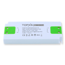 Topxin Super Slim/Flat LED driver thickness under 15mm 30W 12V Hight PF